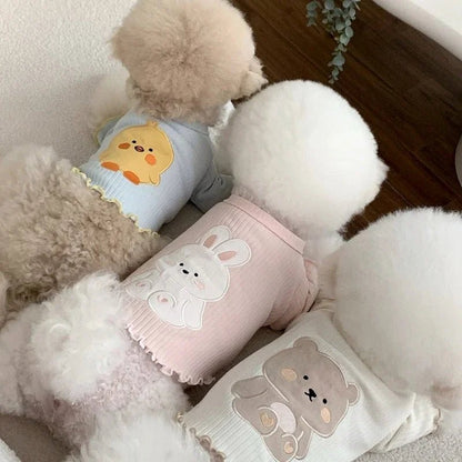 Petite chandail avec des petits animaux et de couleur pour petit animal de compagnie . - WOOF TOUT