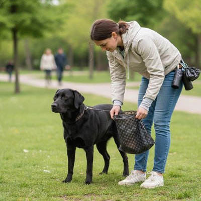 Sac a crotte​  Conception durable qui limite les déchets plastiques jetables