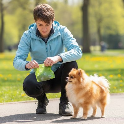 Sac a crotte​ Se glisse facilement poche  fixe  laisse transport pratique