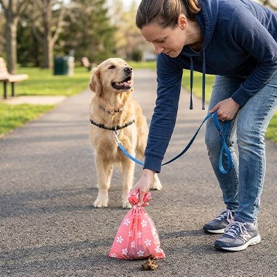 Sac a crotte Taille suffisante pour tous types de chiens leur corpulence