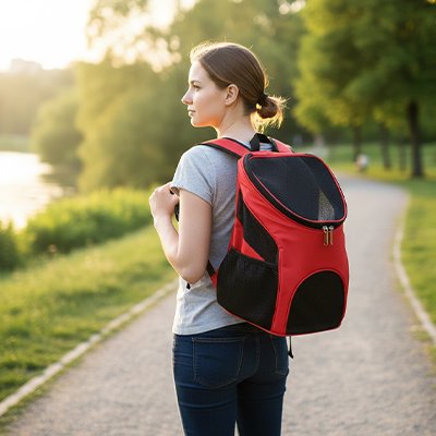 Sac a dos chien tissu durable et imperméable facile à nettoyer