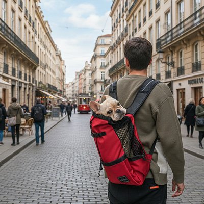 Sac à dos pour Chien Adaptation morphologique: Convient aux chiens de petite , moyenne taille