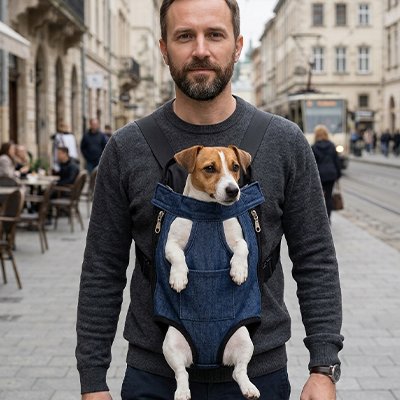 Sac de transport Chien Bretelles ajustables Sangles rembourrées réglables assurant un portage confortable 
