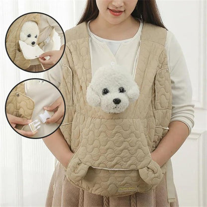 sac de transport chien Matière matelassée douce: Tissu quilté confortable offrant chaleur et protection pour l'anima