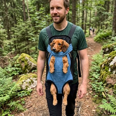 Sac de transport Chien Matière résistante Tissu denim robuste 