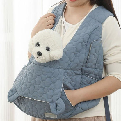 sac de transport chien Poches latérales pratiques: Rangements accessibles pour friandises, jouets ou accessoires