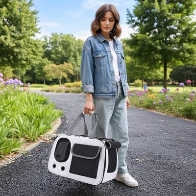 Sac de transport pour Chien permet un transport mains libres et répartit le poids uniformément sur l'épaule