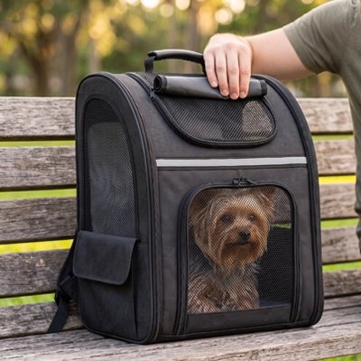 Sac de transport pour Chien Permet une prise en main rapide et un transport alternatif à la main selon les besoins