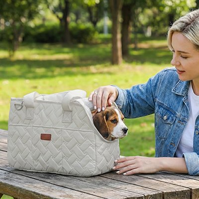 Sac de transport pour chien  Portage confortable à la main ou sur l'épaule grâce aux sangles résistantes