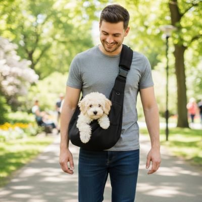 Sac transport pour Chien Convient aux chiots et races de petite taille jusqu'à environ 5-6 kg