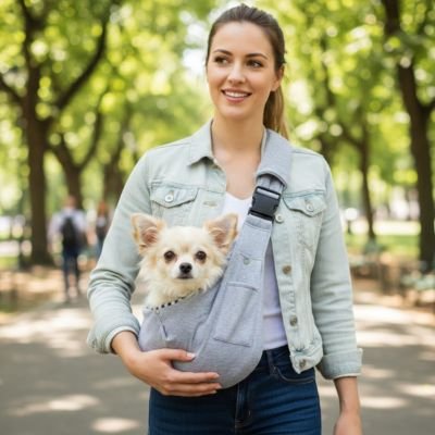 Sac transport pour Chien Maintient l'animal confortablement installé tout en assurant sa sécurité